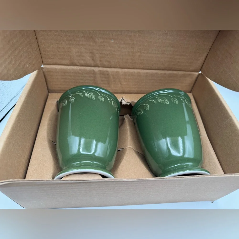 Longaberger | Garden Set 2 Sm Vases 💚Green💚